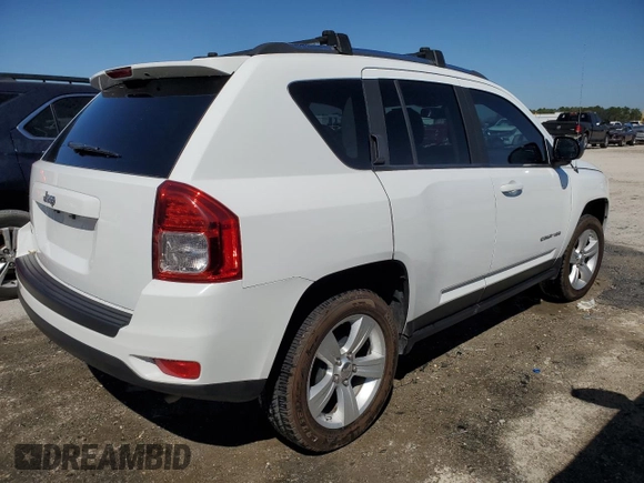 2012 Jeep Compass Sport with VIN 1C4NJCBA4CD605775, listed as a Copart auction lot 48559085 with 59,356 mi miles and Salvage Title. Bid and sale history available at carsss.com. Image 3.