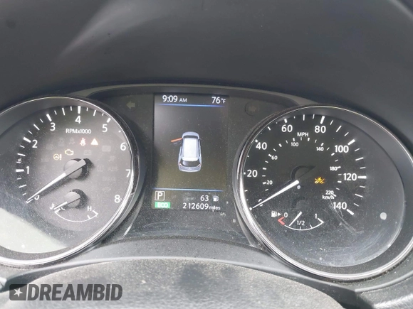 2018 Nissan Rogue SV with VIN KNMAT2MV3JP601540, listed as a IAAI auction lot 42160011 with 212,609 mi miles. Bid and sale history available at carsss.com. Image 7.