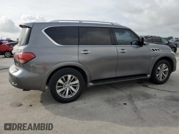 2017 Infiniti QX80 z VIN JN8AZ2NF1H9643990, wystawiony jako Copart lot #55598085 z przebiegiem 129 961 mil mil oraz Szkody całkowita. Historia ofert i sprzedaży dostępna na DreamBid. Obrazek 3.