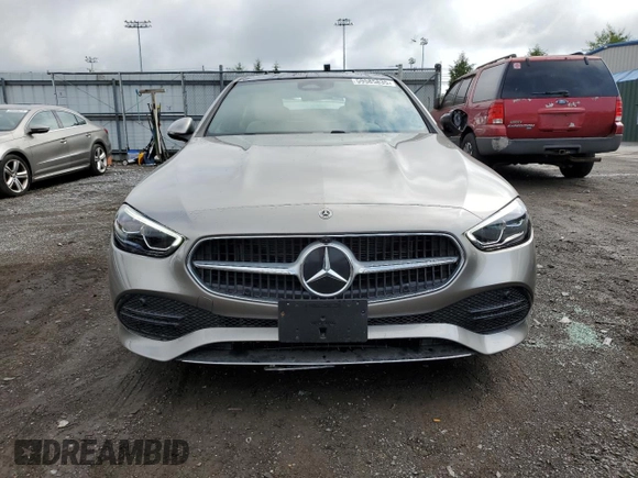 2024 Mercedes-Benz C 300 with VIN W1KAF4HB3RR225141, listed as a Copart auction lot 59585835 with 4,424 mi miles and Salvage title. Bid and sale history available at DreamBid. Image 5.