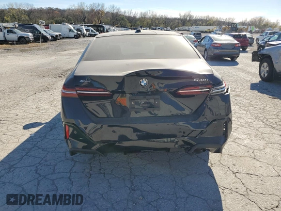 2024 BMW 5 Series 540i xDrive with VIN WBA63FJ00RCS64587, listed as a Copart auction lot 79386694 with 0 mi miles and Salvage Title. Bid and sale history available at carsss.com. Image 6.