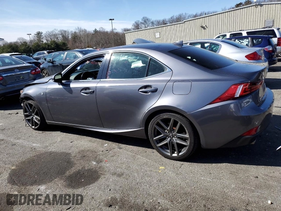 2015 Lexus IS 250 with VIN JTHCF1D22F5020807, listed as a Copart auction lot 48802575 with 106,707 mi miles and Salvage Title. Bid and sale history available at DreamBid. Image 2.
