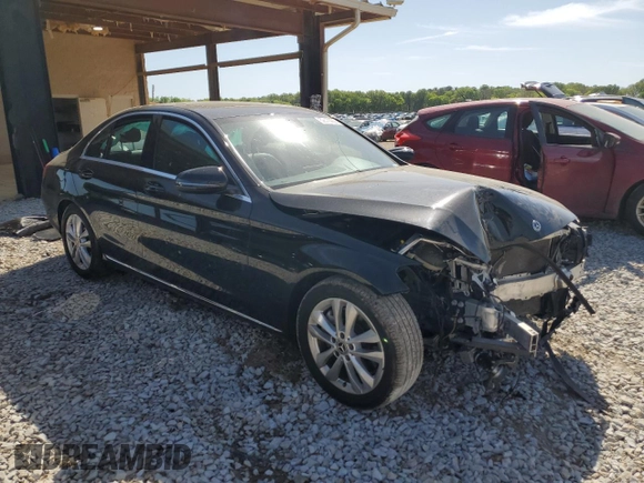 2019 Mercedes-Benz C 300 with VIN 55SWF8DBXKU294402, listed as a Copart auction lot 52570985 with 51,995 mi miles and Salvage Title. Bid and sale history available at DreamBid. Image 4.
