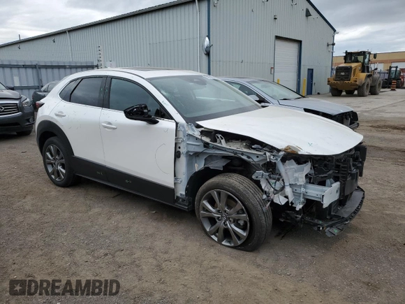 2024 Mazda CX-30 S Premium with VIN 3MVDMBDM2RM613812, listed as a Copart auction lot 55251355 with 20,607 mi miles and Clean title. Bid and sale history available at DreamBid. Image 4.
