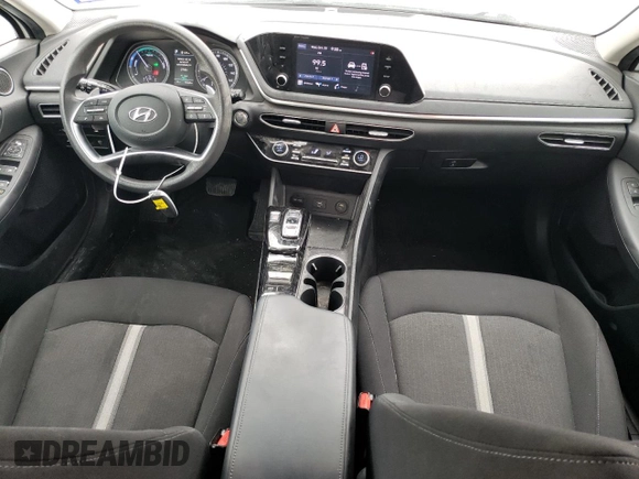 2022 Hyundai Sonata Hybrid Blue with VIN KMHL24JJ5NA041713, listed as a Copart auction lot 78544704 with 74,849 mi miles and Salvage Title. Bid and sale history available at carsss.com. Image 8.