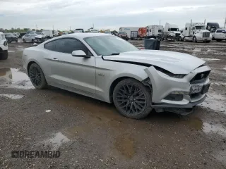 2017 Ford Mustang GT with VIN 1FA6P8CF4H5210027, listed as a Copart auction lot 51072245 with 106,719 mi miles and Salvage Title. Bid and sale history available at carsss.com. Image 4.