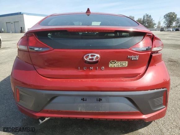 2020 Hyundai Ioniq Hybrid Blue with VIN KMHC65LC7LU225927, listed as a Copart auction lot 45729385 with 131,984 mi miles and Salvage Title. Bid and sale history available at carsss.com. Image 6.