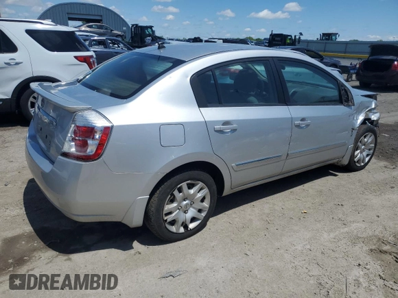 2012 Nissan Sentra S with VIN 3N1AB6AP0CL672342, listed as a Copart auction lot 55215965 with Not provided miles and Salvage title. Bid and sale history available at DreamBid. Image 3.