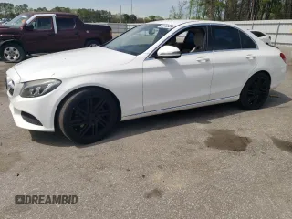 2016 Mercedes-Benz C 300 with VIN 55SWF4JB7GU123854, listed as a Copart auction lot 51406895 with 151,422 mi miles and Salvage Title. Bid and sale history available at carsss.com. Image 1.