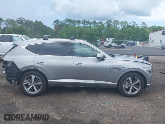 2023 Genesis GV80 with VIN KMUHCESCXPU133511, listed as a IAAI auction lot 42486556 with 38,988 mi miles and . Bid and sale history available at DreamBid. Image 13.