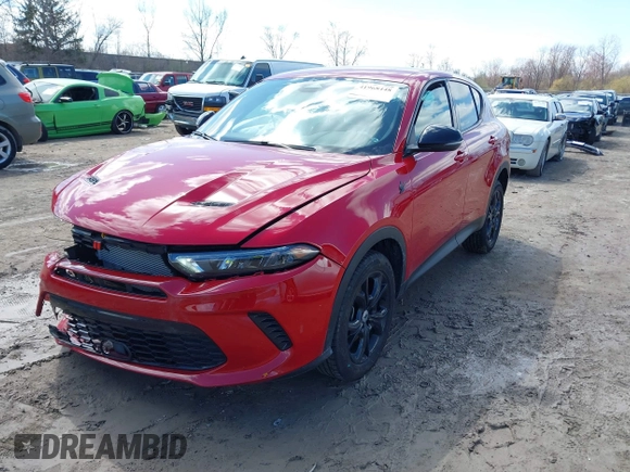2024 Dodge Hornet GT with VIN ZACNDFAN4R3A35503, listed as a IAAI auction lot 41968448 with 5,291 mi miles and . Bid and sale history available at DreamBid. Image 2.