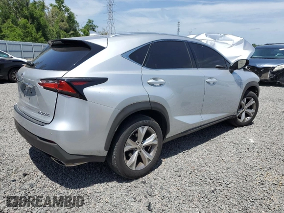 2017 Lexus NX 200t with VIN JTJYARBZXH2054810, listed as a Copart auction lot 54568605 with 62,391 mi miles and Salvage title. Bid and sale history available at DreamBid. Image 3.