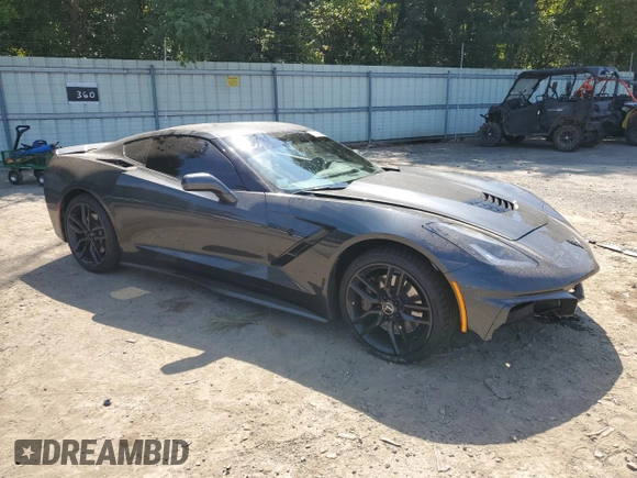 2019 Chevrolet Corvette Z51 2LT with VIN 1G1YK2D72K5101622, listed as a Copart auction lot 68427404 with 46,525 mi miles and Salvage Title. Bid and sale history available at carsss.com. Image 4.