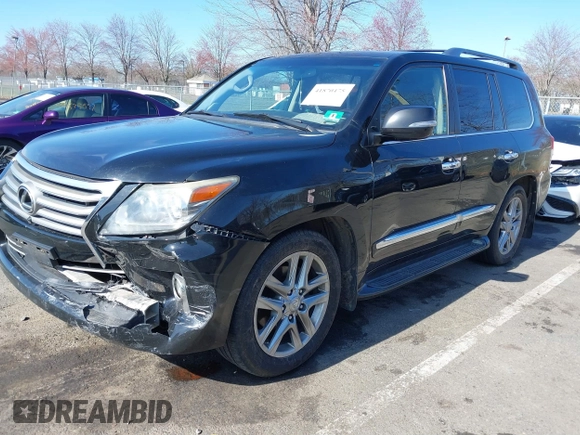 2013 Lexus LX 570 with VIN JTJHY7AX2D4099741, listed as a IAAI auction lot 41870475 with 264,966 mi miles and . Bid and sale history available at DreamBid. Image 2.
