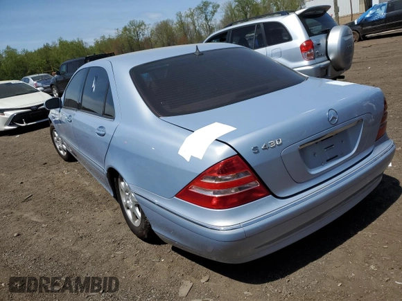 2000 Mercedes-Benz S with VIN WDBNG70J7YA056119, listed as a Copart auction lot 55221685 with 145,376 mi miles and Clean Title. Bid and sale history available at carsss.com. Image 2.