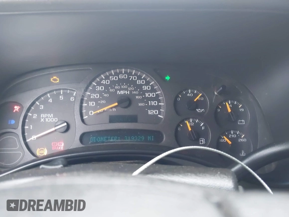 2005 Chevrolet Tahoe LS with VIN 1GNEC13V65R154250, listed as a IAAI auction lot 42633273 with 319,329 mi miles and . Bid and sale history available at DreamBid. Image 7.
