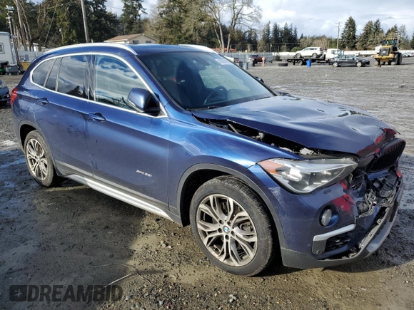 2016 BMW X1 xDrive28i with VIN WBXHT3C3XG5E56687, listed as a Copart auction lot 43629105 with 84,403 mi miles and Salvage Title. Bid and sale history available at carsss.com. Image 4.