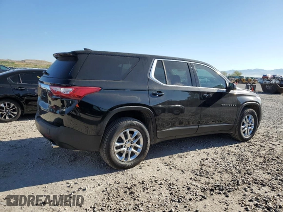 2021 Chevrolet Traverse LS with VIN 1GNEVFKW7MJ151114, listed as a Copart auction lot 54671855 with 65,466 mi miles and Clean Title. Bid and sale history available at carsss.com. Image 3.
