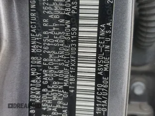 2015 Toyota Camry XLE with VIN 4T1BF1FKXFU031159, listed as a Copart auction lot 49007265 with 105,339 mi miles and Salvage Title. Bid and sale history available at carsss.com. Image 13.