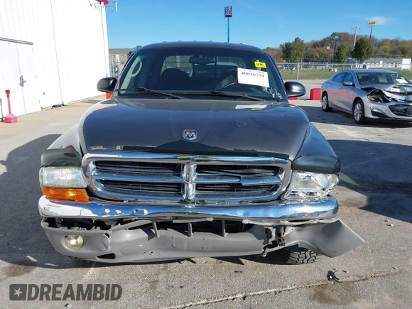 2001 Dodge Dakota Sport with VIN 1B7HL2AN21S319390, listed as a IAAI auction lot 40836729 with 118,823 mi miles. Bid and sale history available at carsss.com. Image 12.