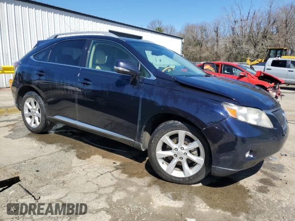 2010 Lexus RX 350 with VIN 2T2ZK1BA8AC040987, listed as a Copart auction lot 47974085 with 193,343 mi miles and Salvage Title. Bid and sale history available at DreamBid. Image 4.