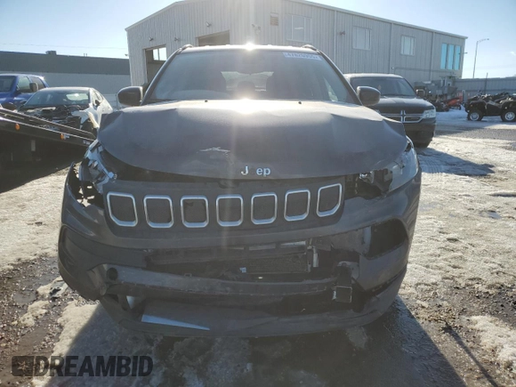 2022 Jeep Compass Sport z VIN 3C4NJDABXNT120425, wystawiony jako Copart lot #47820955 z przebiegiem 80 527 mil mil oraz Szkoda całkowita • Salvage title. Historia ofert i sprzedaży dostępna na DreamBid. Obrazek 5.