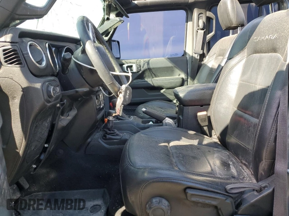 2019 Jeep Wrangler Unlimited Sahara with VIN 1C4HJXEG7KW573265, listed as a Copart auction lot 42683745 with 63,393 mi miles and Salvage title. Bid and sale history available at DreamBid. Image 7.