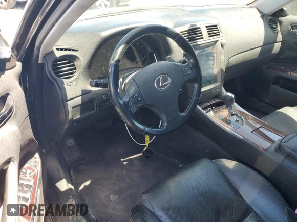2006 Lexus IS 350 with VIN JTHBE262765004555, listed as a Copart auction lot 61045115 with 170,815 mi miles and Salvage title. Bid and sale history available at DreamBid. Image 8.