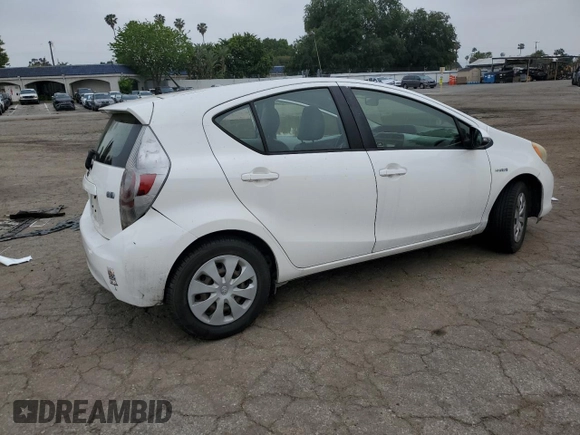 2012 Toyota Prius One with VIN JTDKDTB34C1025133, listed as a Copart auction lot 55520635 with Not Provided miles and Salvage Title. Bid and sale history available at DreamBid. Image 3.