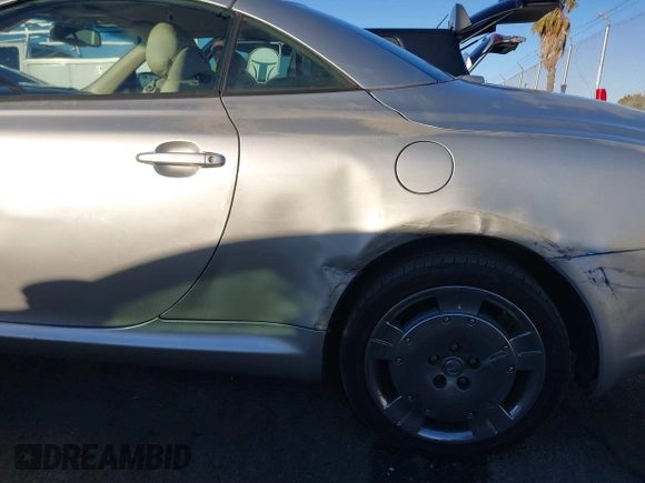 2003 Lexus SC 430 with VIN JTHFN48Y230044310, listed as a IAAI auction lot 41403951 with 130,183 mi miles and . Bid and sale history available at DreamBid. Image 6.