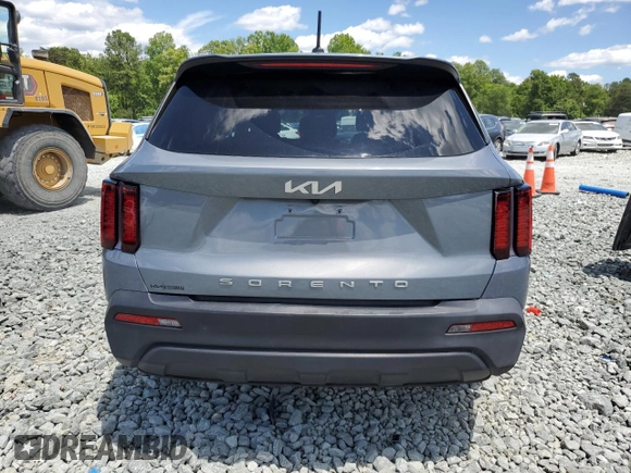 2022 Kia Sorento LX with VIN 5XYRG4LC7NG117480, listed as a Copart auction lot 56733595 with 84,158 mi miles and Salvage title. Bid and sale history available at DreamBid. Image 6.