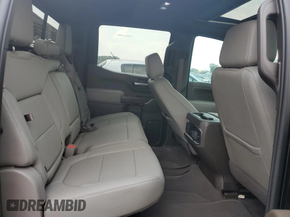 2022 GMC Sierra 1500 SLT with VIN 3GTU9DEDXNG122149, listed as a Copart auction lot 59527815 with 51,527 mi miles and Salvage title. Bid and sale history available at DreamBid. Image 10.