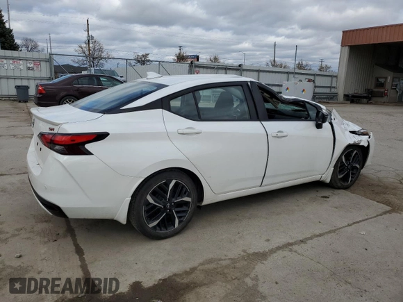 2023 Nissan Versa SR with VIN 3N1CN8FVXPL824846, listed as a Copart auction lot 53151065 with 25,984 mi miles and Salvage title. Bid and sale history available at DreamBid. Image 3.