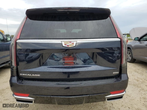 2021 Cadillac Escalade Premium Luxury Platinum with VIN 1GYS4DKL4MR182891, listed as a Copart auction lot 74943544 with 0 mi miles and Non Repairable. Bid and sale history available at carsss.com. Image 6.