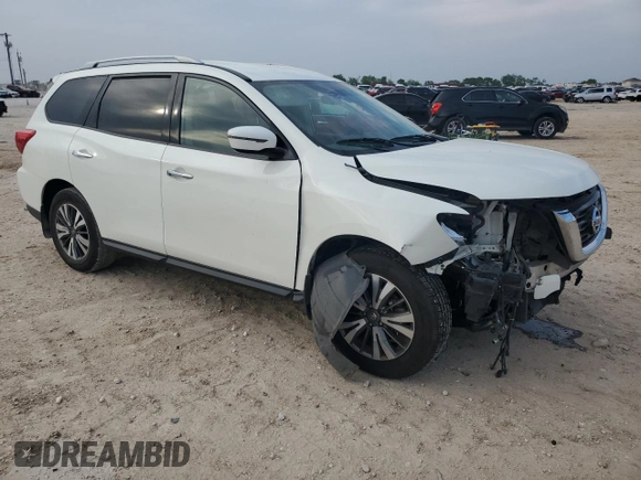 2017 Nissan Pathfinder SL with VIN 5N1DR2MN5HC668181, listed as a Copart auction lot 51381715 with 136,558 mi miles and Salvage title. Bid and sale history available at DreamBid. Image 4.
