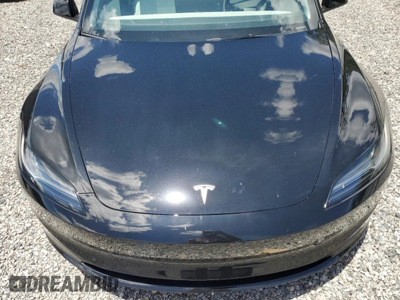 2025 Tesla Model 3 Long Range with VIN 5YJ3E1EA8SF984931, listed as a Copart auction lot 61259345 with 2,248 mi miles and Salvage title. Bid and sale history available at DreamBid. Image 11.