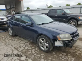 2013 Dodge Avenger SXT with VIN 1C3CDZCB5DN711788, listed as a Copart auction lot 58765155 with 144,510 mi miles and Salvage title. Bid and sale history available at DreamBid. Image 4.