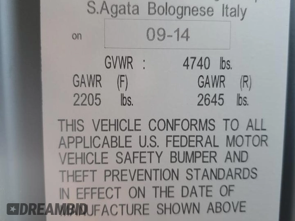 2015 Lamborghini Aventador z VIN ZHWUR1ZD5FLA03450, wystawiony jako Copart lot #53781224 z przebiegiem 8 471 mil mil oraz Szkoda całkowita • Salvage title. Historia ofert i sprzedaży dostępna na DreamBid. Obrazek 13.