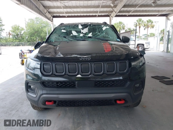 2022 Jeep Compass Trailhawk with VIN 3C4NJDDB5NT164201, listed as a IAAI auction lot 42214973 with 92,668 mi miles and . Bid and sale history available at DreamBid. Image 12.