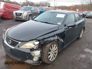 2007 Lexus IS 250 with VIN JTHCK262772009223, listed as a IAAI auction lot 41142962 with 207,967 mi miles. Bid and sale history available at carsss.com. Image 6.