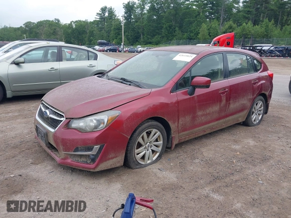 2016 Subaru Impreza Premium with VIN JF1GPAB69G8261730, listed as a IAAI auction lot 42633024 with 58,110 mi miles and . Bid and sale history available at DreamBid. Image 2.