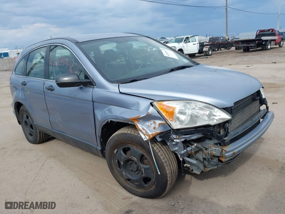 2008 Honda CR-V LX with VIN JHLRE48398C021859, listed as a IAAI auction lot 42125477 with 277,295 mi miles. Bid and sale history available at carsss.com. Image 1.