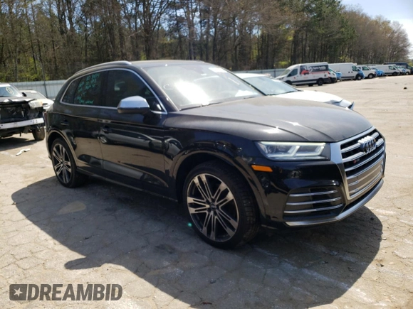 2020 Audi SQ5 Premium Plus with VIN WA1B4AFYXL2037124, listed as a Copart auction lot 45474703 with 17,609 mi miles. Bid and sale history available at carsss.com. Image 4.