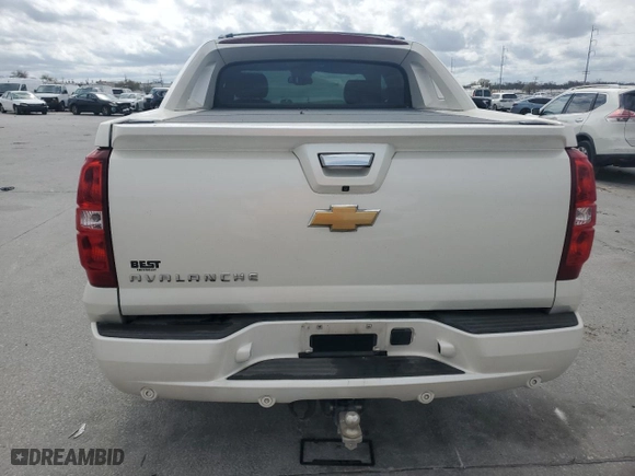2013 Chevrolet Avalanche LTZ with VIN 3GNMCGE06DG321043, listed as a Copart auction lot 48144995 with 0 mi miles and Salvage Title. Bid and sale history available at carsss.com. Image 6.