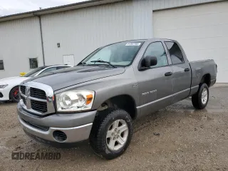 2007 Dodge 1500 SLT with VIN 1D7HU18297S222723, listed as a Copart auction lot 61262765 with 127,158 mi miles and Clean title. Bid and sale history available at DreamBid. Image 1.