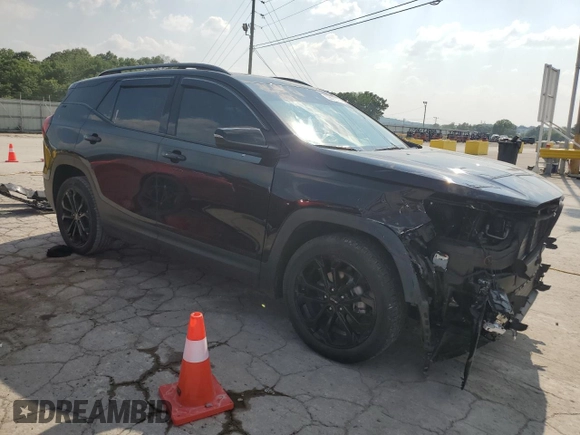 2021 GMC Terrain SLT with VIN 3GKALPEV6ML362999, listed as a Copart auction lot 59303575 with 34,979 mi miles and Salvage title. Bid and sale history available at DreamBid. Image 4.