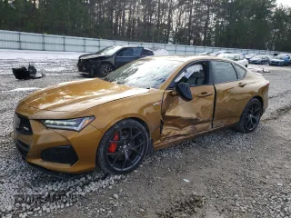 2023 Acura TLX Type S w/Performance Tire with VIN 19UUB7F9XPA002550, listed as a Copart auction lot 87852225 with 14,804 mi miles and Salvage Title. Bid and sale history available at carsss.com. Image 1.