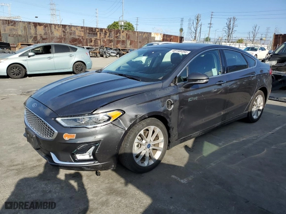 2020 Ford Fusion Plug-In Hybrid Titanium with VIN 3FA6P0SU1LR231764, listed as a Copart auction lot 48158494 with 45,436 mi miles. Bid and sale history available at carsss.com. Image 1.