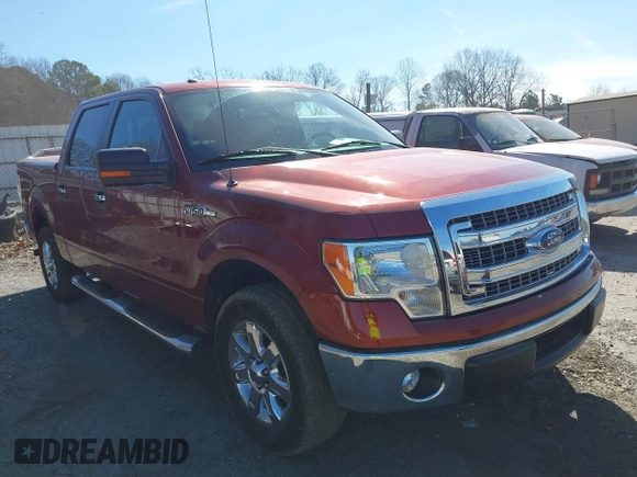 2014 Ford F-150 XL with VIN 1FTFW1CF2EKD08667, listed as a IAAI auction lot 41705412 with 129,817 mi miles. Bid and sale history available at carsss.com. Image 1.