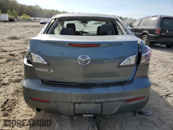 2012 Mazda 3 i Grand Touring with VIN JM1BL1W86C1661520, listed as a Copart auction lot 54296935 with Not provided miles and Salvage title. Bid and sale history available at DreamBid. Image 6.